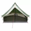 Családi Tipi sátor tetővel zöld és bézs 400 x 346 x 250 cm