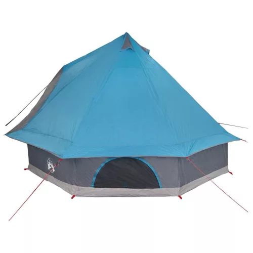 Családi Tipi sátor tetővel Kék és Szürke 400 x 346 x 250 cm