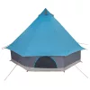 Családi Tipi sátor tetővel Kék és Szürke 400 x 346 x 250 cm