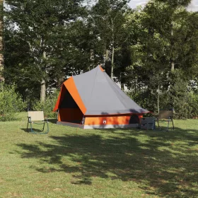   Családi Tipi sátor tetővel Szürke és narancs 400 x 346 x 250 cm