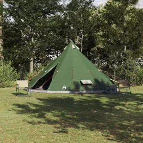 Családi Tipi sátor tetővel Zöld 560 x 560 x 300 cm