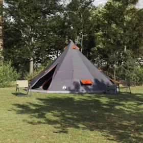   Családi Tipi sátor tetővel Szürke és narancs 560 x 560 x 300 cm