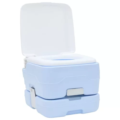 Hordozható Kemping Toilet Világos kék 41.5 x 36.5 x 30 cm