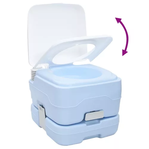 Hordozható Kemping Toilet Világos kék 41.5 x 36.5 x 30 cm