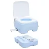 Hordozható Kemping Toilet Világos kék 41.5 x 36.5 x 30 cm