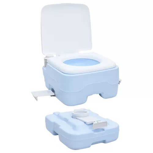 Hordozható Kemping Toilet Világos kék 41.5 x 36.5 x 30 cm