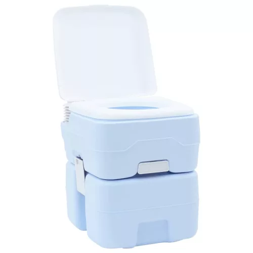 Hordozható Kemping Toilet Világos kék 41.5 x 36.5 x 42 cm