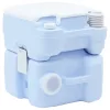 Hordozható Kemping Toilet Világos kék 41.5 x 36.5 x 42 cm