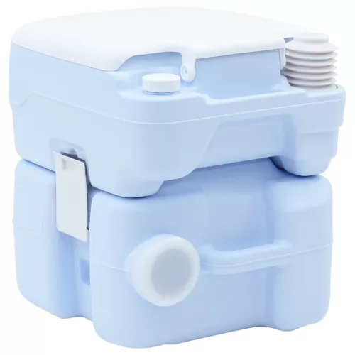 Hordozható Kemping Toilet Világos kék 41.5 x 36.5 x 42 cm