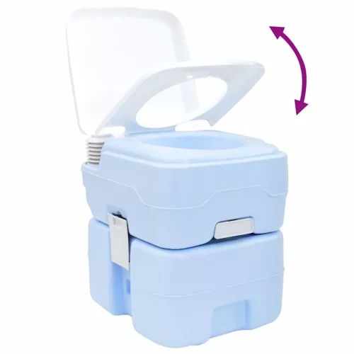 Hordozható Kemping Toilet Világos kék 41.5 x 36.5 x 42 cm