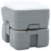 Hordozható Kemping Toilet Szürke és fehér 41.5 x 36.5 x 37.5 cm