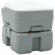 Hordozható Kemping Toilet Szürke és fehér 41.5 x 36.5 x 37.5 cm
