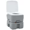 Hordozható Kemping Toilet Szürke és fehér 41.5 x 36.5 x 37.5 cm