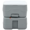 Hordozható Kemping Toilet Szürke és fehér 41.5 x 36.5 x 37.5 cm