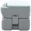 Hordozható Kemping Toilet Szürke és fehér 41.5 x 36.5 x 37.5 cm