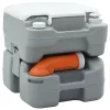 Hordozható Kemping Toilet Szürke és fehér 41.5 x 36.5 x 37.5 cm