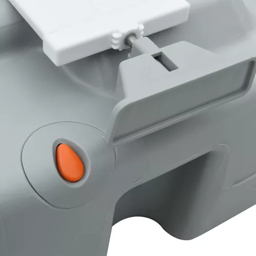 Hordozható Kemping Toilet Szürke és fehér 41.5 x 36.5 x 37.5 cm