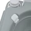 Hordozható Kemping Toilet Szürke és fehér 41.5 x 36.5 x 37.5 cm