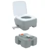 Hordozható Kemping Toilet Szürke és fehér 41.5 x 36.5 x 37.5 cm