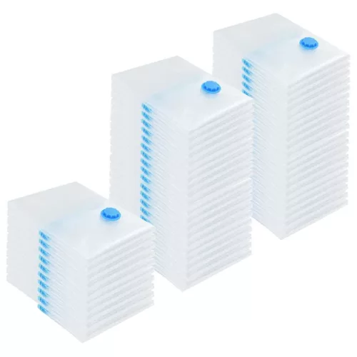 Vákuumos tárolózsákok 50 pcs Átlátszó és kék 70 x 50 cm