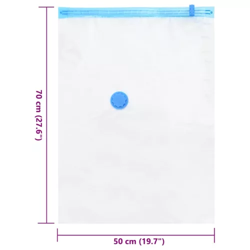 Vákuumos tárolózsákok 50 pcs Átlátszó és kék 70 x 50 cm