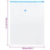 Vákuumos tárolózsákok 50 pcs Átlátszó és kék 130 x 100 cm