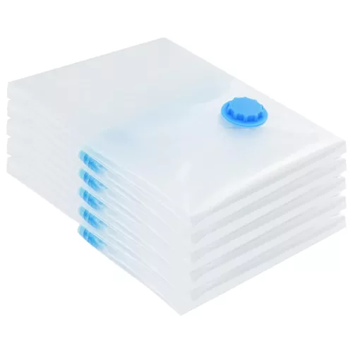 Vákuumos tárolózsákok 5 pcs Átlátszó és kék 60 x 40 cm
