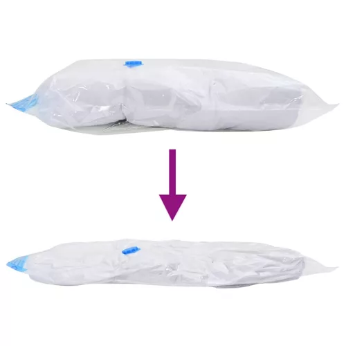 Vákuumos tárolózsákok 5 pcs Átlátszó és kék 60 x 40 cm
