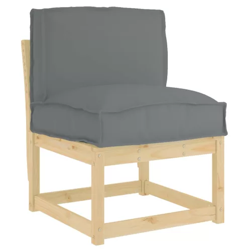 Raklap párna háttámlához Antracit 50 x 40 x 12 cm Oxford szövet