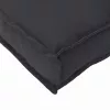 Raklap párna háttámlához Fekete 50 x 40 x 12 cm Oxford szövet