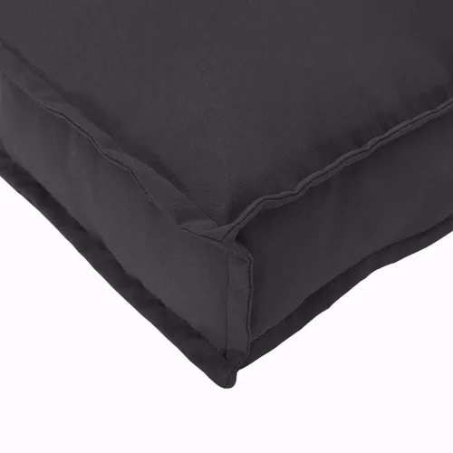 Raklap párna háttámlához Fekete 50 x 40 x 12 cm Oxford szövet