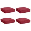 Raklap párna ülőfelülethez 4 pcs Bordó 40 x 40 x 8 cm