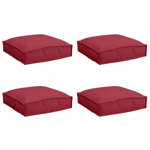 Raklap párna ülőfelülethez 4 pcs Bordó 40 x 40 x 8 cm