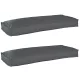 Raklap párna készlet 2 pcs Antracit 100 x 40 x 8 cm
