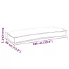 Raklap párna készlet 2 pcs Szürke 100 x 40 x 8 cm Oxford szövet