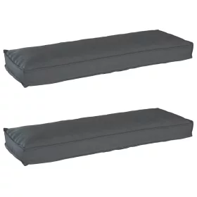 Raklap párna készlet 2 pcs Antracit 120 x 40 x 8 cm