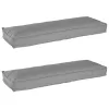 Raklap párna készlet 2 pcs Szürke 120 x 40 x 8 cm Oxford szövet