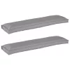 Raklap párna készlet 2 pcs Szürke 150 x 40 x 8 cm Oxford szövet