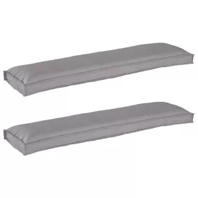   Raklap párna készlet 2 pcs Szürke 150 x 40 x 8 cm Oxford szövet