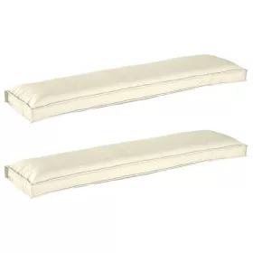   Raklap párna készlet 2 pcs Krém 150 x 40 x 8 cm Oxford szövet