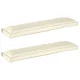 Raklap párna készlet 2 pcs Krém 150 x 40 x 8 cm Oxford szövet