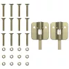 Sörasztal láb 2 pcs Fekete 39 x 3 x 75 cm Porszórt acél