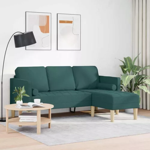 Kanapé Szett Sötétzöld 173 x 131 x 67 cm szövet