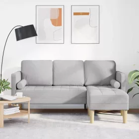 Kanapé Szett Felhős szürke 173 x 131 x 67 cm szövet