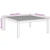 Dohányzóasztal Barna 110 x 110 x 45 cm Tömör tíkfa