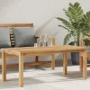 Dohányzóasztal Barna 110 x 55 x 45 cm Tömör tíkfa