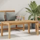 Dohányzóasztal Barna 110 x 55 x 45 cm Tömör tíkfa