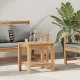 Dohányzóasztal Barna 50 x 35 x 45 cm Tömör tíkfa