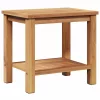 Dohányzóasztal Barna 50 x 35 x 45 cm Tömör tíkfa