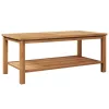 Dohányzóasztal Barna 110 x 55 x 45 cm Tömör tíkfa